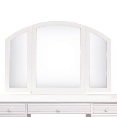 Summer House Vanity Mirror In Oyster White and Navy
