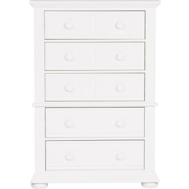 Summer House 5 Drawer Chest In Oyster White
