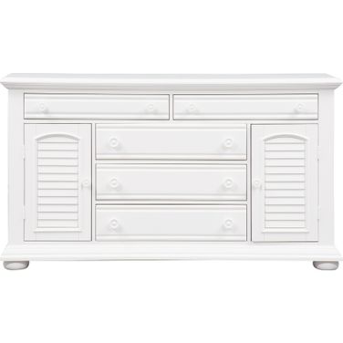 Summer House 5 Drawer Dresser In Oyster White