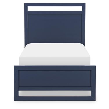 Summerland Complete Full Panel Bed In Inkwell Blue