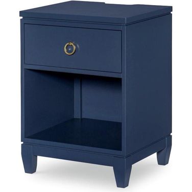 Summerland Inkwell Blue Finish Open Nightstand