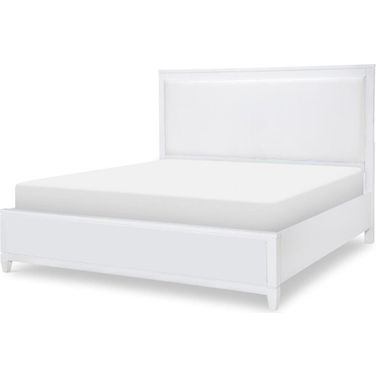 Summerland Pure White Queen Upholstered Bed