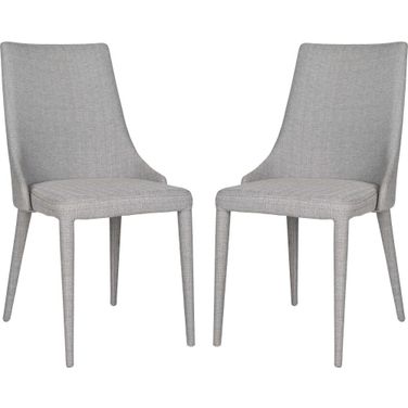 Summerset Grey 19 Inch Linen Side Chair Set of 2