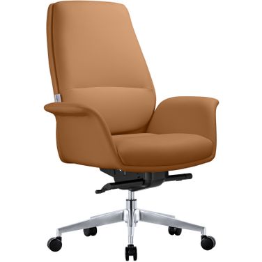 Summit Series Office Chair In Acorn Brown Leather