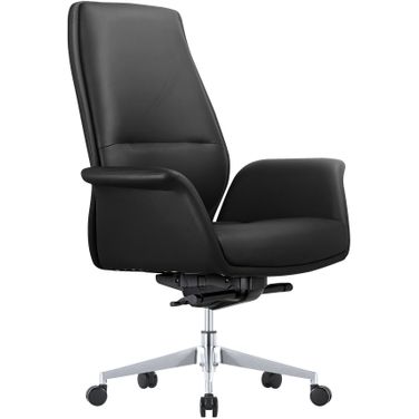 Summit Series Office Chair In Black Leather