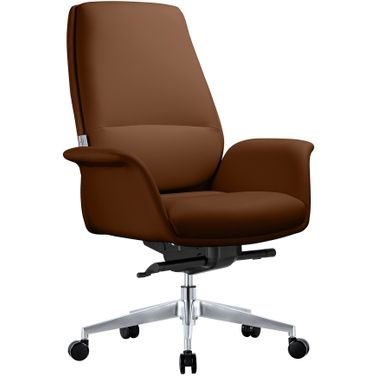 Summit Series Office Chair In Dark Brown Leather