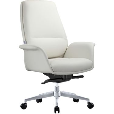 Summit Series Office Chair In White Leather