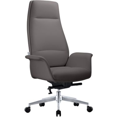 Summit Series Tall Office Chair In Grey Leather
