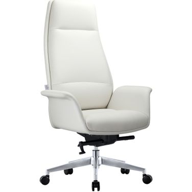 Summit Series Tall Office Chair In White Leather