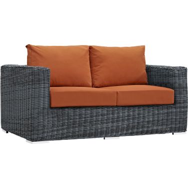 Summon Canvas Tuscan Outdoor Patio Sunbrella Loveseat