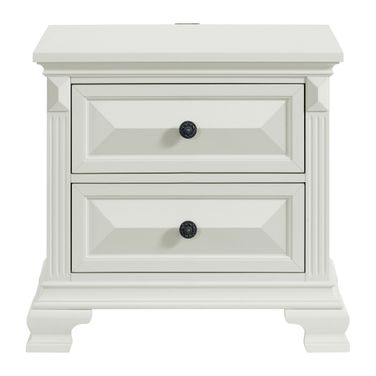 Sumner 2-Drawer Nightstand with USB In Antique White