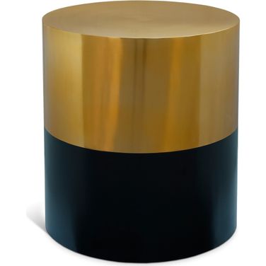 Sun End Table In Black and Gold