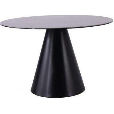 Sun Round Dining Table In Black Lacquer Base
