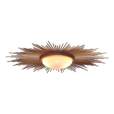 Sunburst Light Fixture In Gold