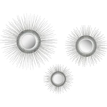 Sunburst Triptych Mirror Set Of 3 MIR4038B