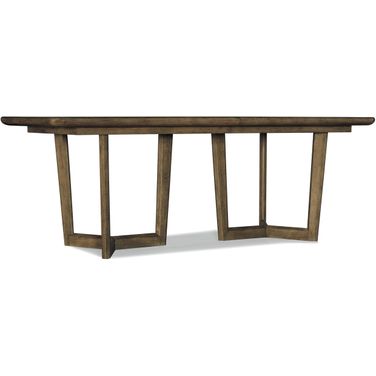 Sundance Rectangle Dining Table with Two 18 inch Leaf In Dark Wood