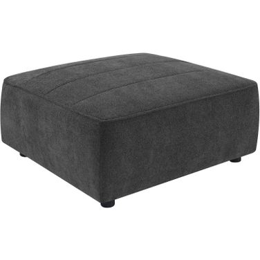 Sunny Upholstered Square Ottoman Dark Charcoal