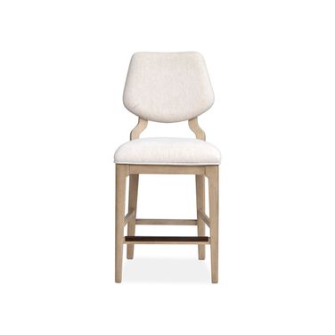 Sunset Cove Upholstered Counter Chair Set of 2 In Sanibel Brown