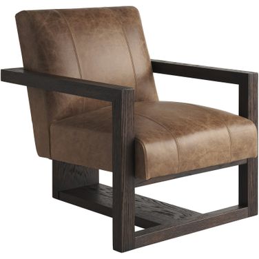 Sunset Key Flanders Leather Chair In Champagne