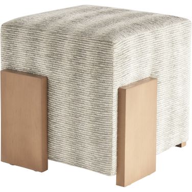 Sunset Key Hamden Ottoman In Champagne