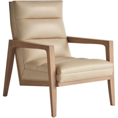 Sunset Key Hayley Leather Chair In Champagne