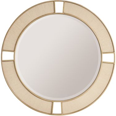 Sunset Key Nina Round Mirror In Sand Drift