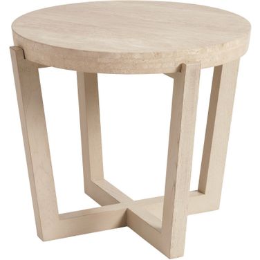 Sunset Key Shasta Round Lamp Table In Sand Drift