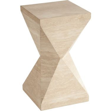 Sunset Key Shea Faceted Accent Table In Sand Drift