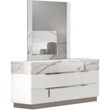 Sunset Premium Mirror in Bianco Luc Stat