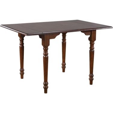 Sunset Trading Andrews 48 Inch Rectangular Extendable Drop Leaf Dining Table In Chestnut Brown