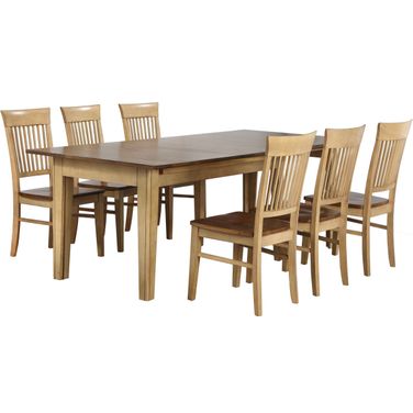 Sunset Trading Brook 7 Piece Rectangular Extendable Dining Table
