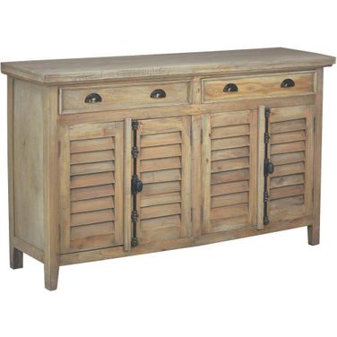 Sunset Trading Cottage 58 Inch Shutter Door Credenza In Brown