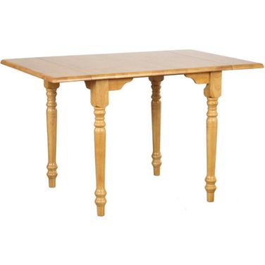Sunset Trading Selections 48 Inch Rectangular Extendable Drop Leaf Dining Table In Light Oak