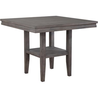 Sunset Trading Shades of Gray Square Pub Table with Shelf