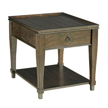 Sunset Valley Rectangular Drawer End In Rich Mocha