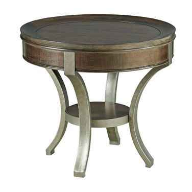 Sunset Valley Round End Table In Rich Mocha