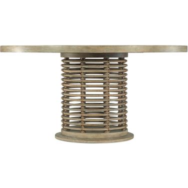 Surfrider 60in Rattan Round Dining Table