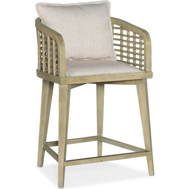 Surfrider Barrel Back Counter Stool