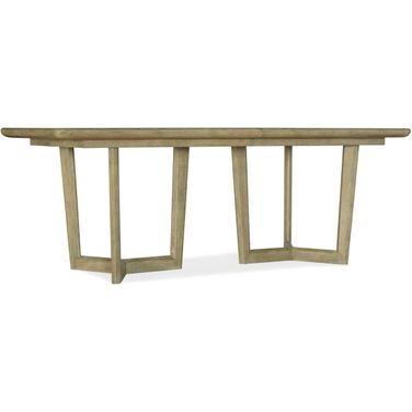 Surfrider Rectangle Dining Table with Two 18 Inch Leaf In Light Wood