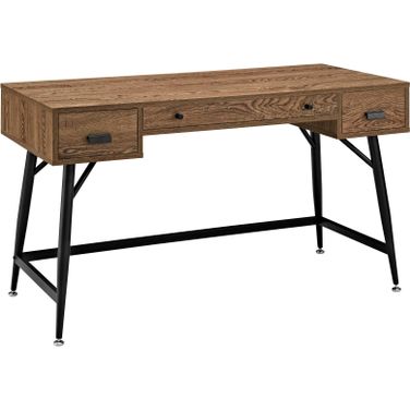 Surplus Walnut Office Desk