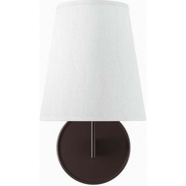 Surround White And Brushed Brass Wall Sconce EEI-5643-WHI-BRZ