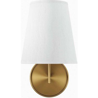 Surround White And Brushed Brass Wall Sconce
