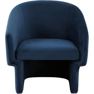 Susie Barrel Back Accent Chair In Navy