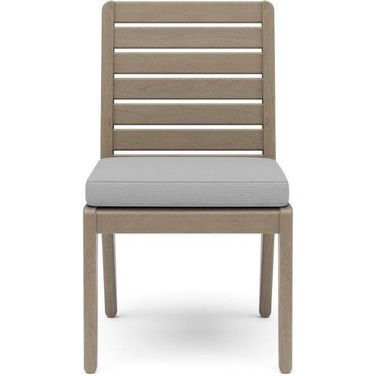 Sustain Outdoor Dining Chair Set Of Two In Gray