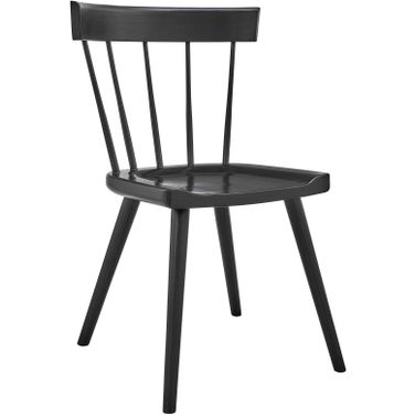 Sutter Wood Dining Side Chair In Black