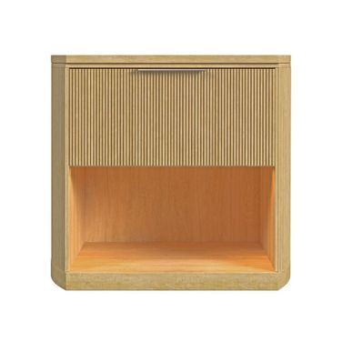 Sutton 1-Drawer Nightstand with Touch Light In Natural LED