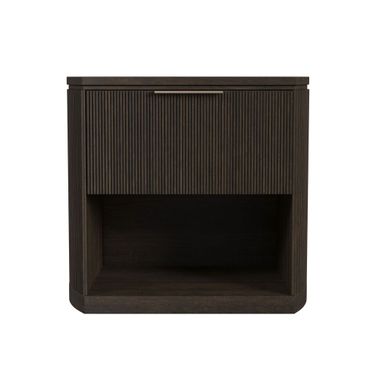 Sutton 1-Drawer Nightstand with Touch Light LED In Dark Brown