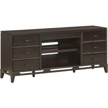 Sutton 65 Inch Console with 6 Drawers In French Roast