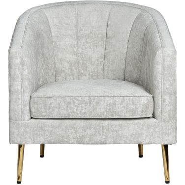 Sutton Accent Chair In Gold and Beige