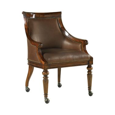 Swank Game Chair In Chocolate and Brown